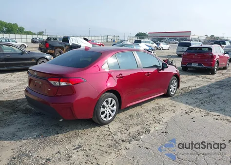 2025 Toyota Corolla Le from USA, damaged, VIN 5YFB4MDE5SP245024